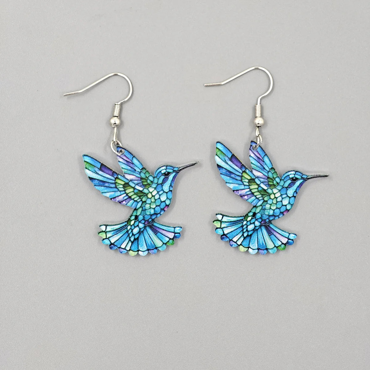 Colorful Hummingbird Earrings