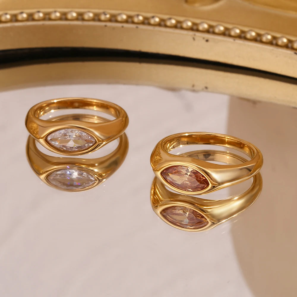 Horse Eye Signet Ring