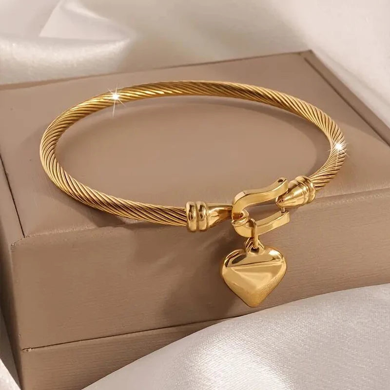 Heart Charm Bracelet