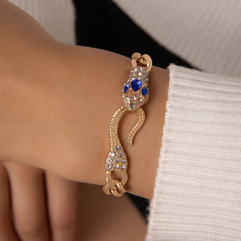 Crystal Snake Stone Bracelet