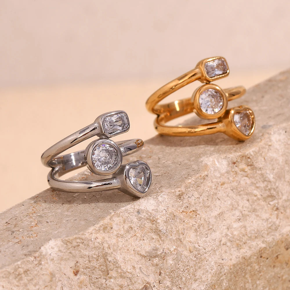 Stone Shapes Ring
