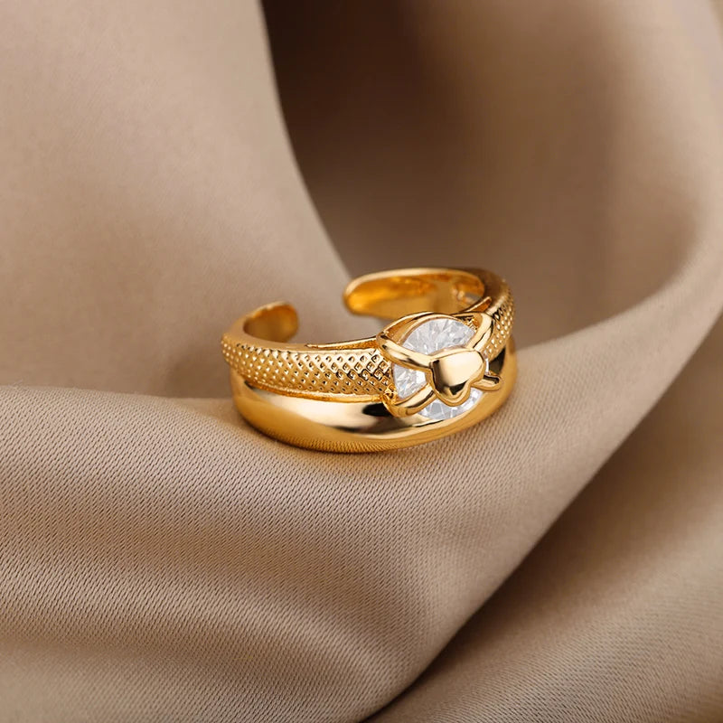 Plated Heart Ring