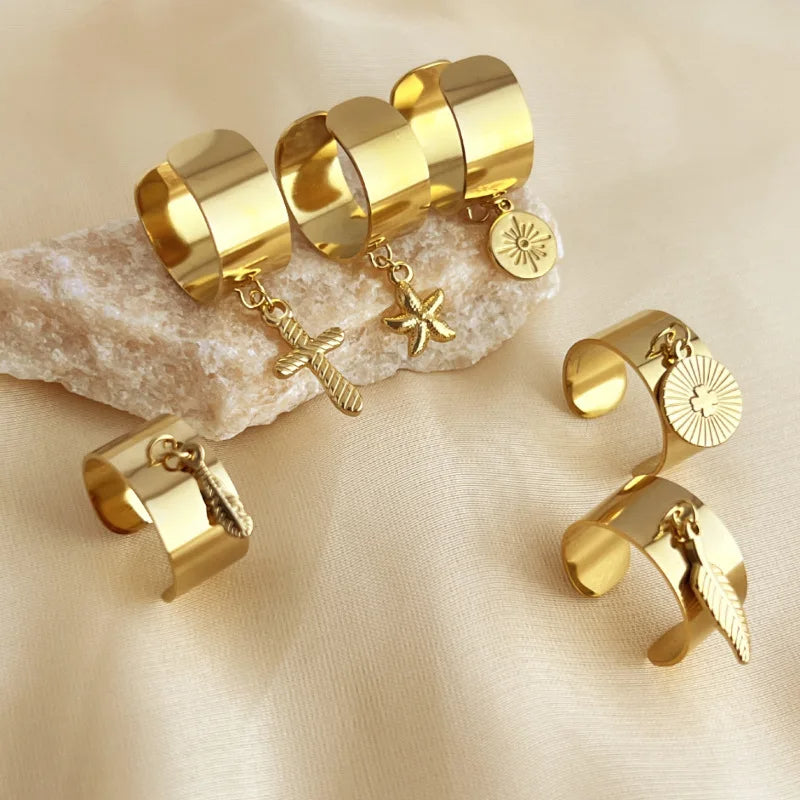 Gold Charm Ring