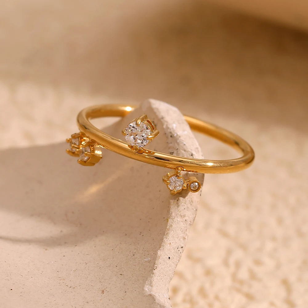 White Rhinestone Ring