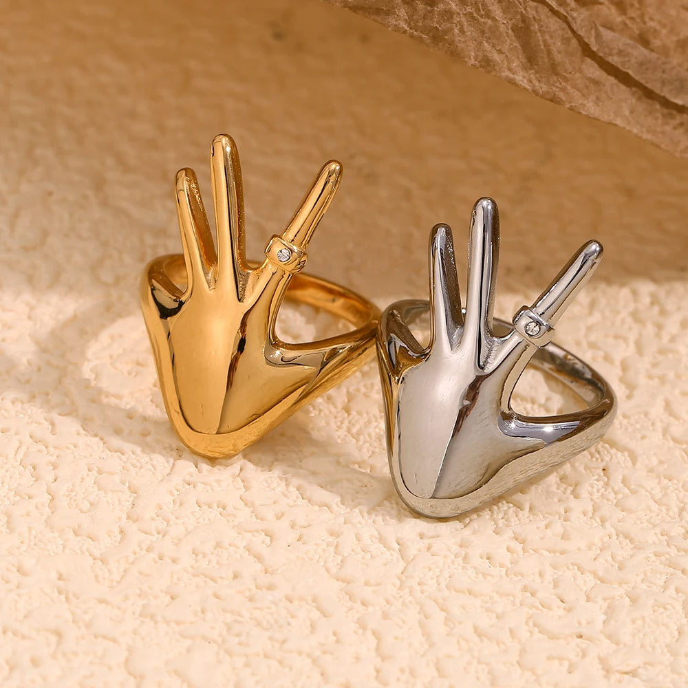 Hand Shaped Ring