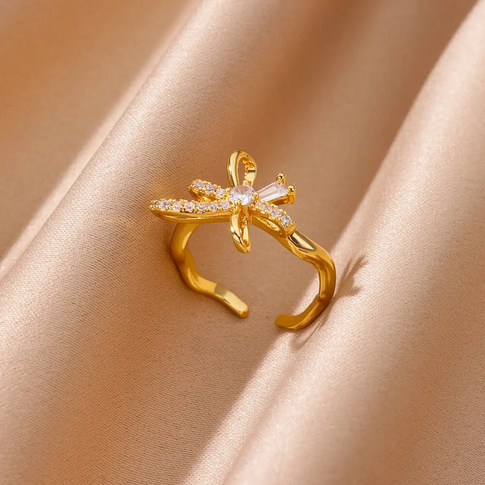 Zircon Bow Ring