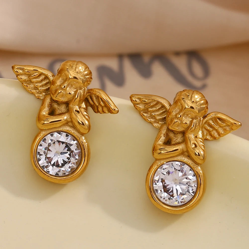 Angel Stud Earrings