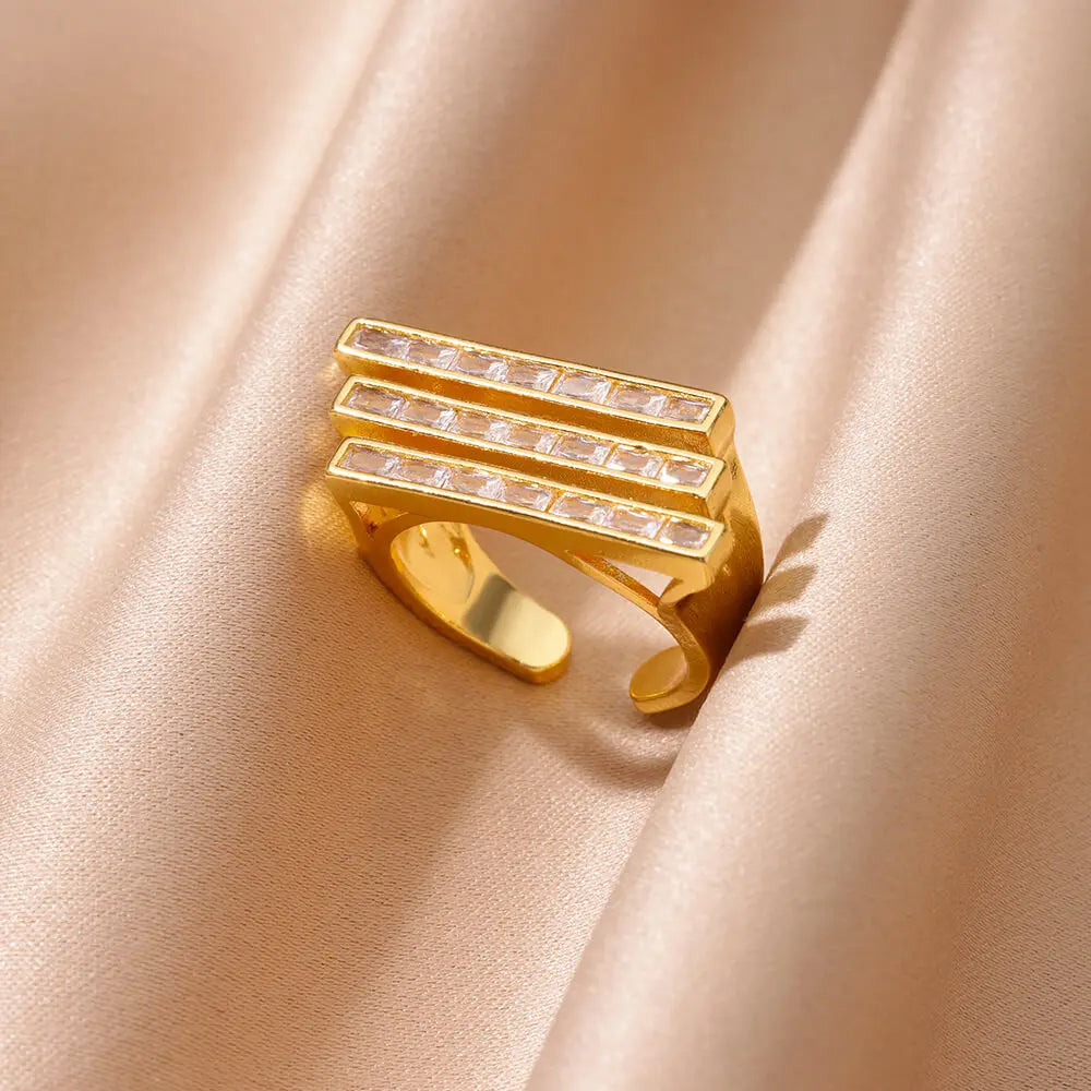Multilayer Zircon Ring