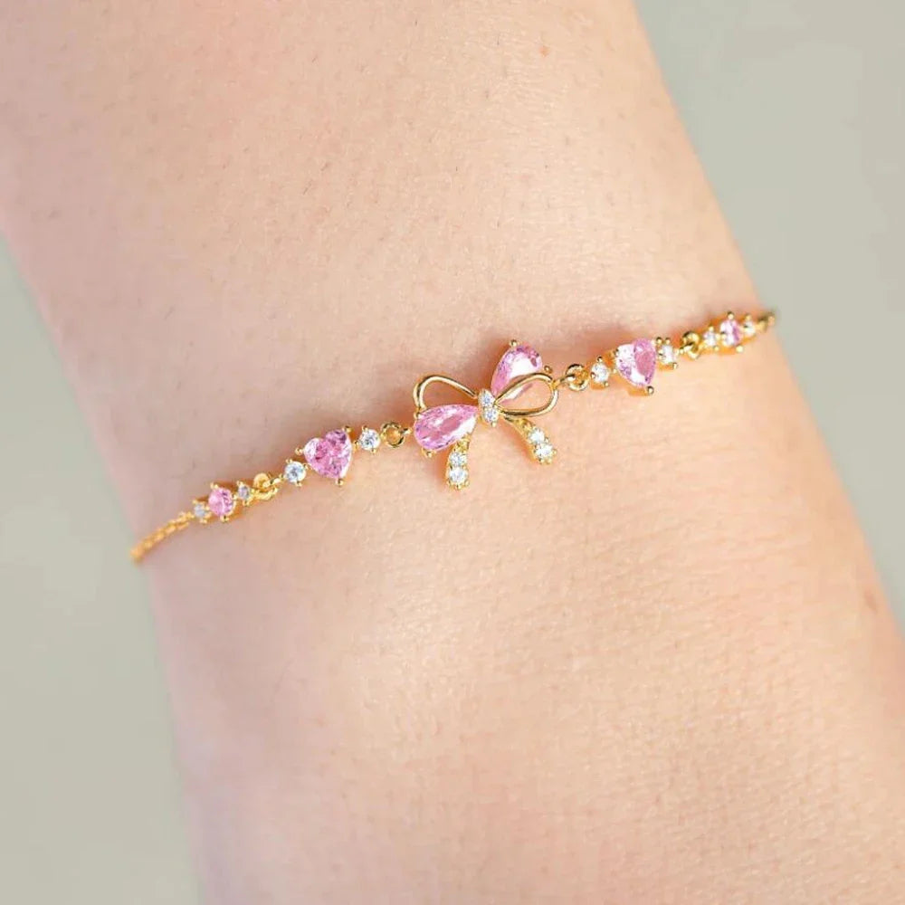 Bowknot Heart Bracelet
