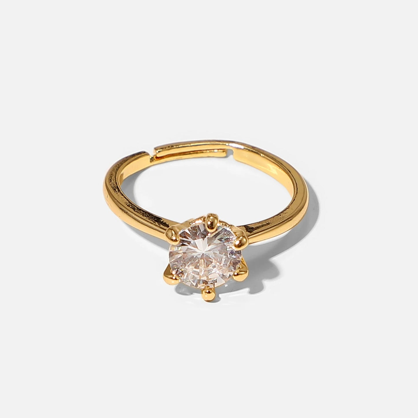 Round Zircon Ring