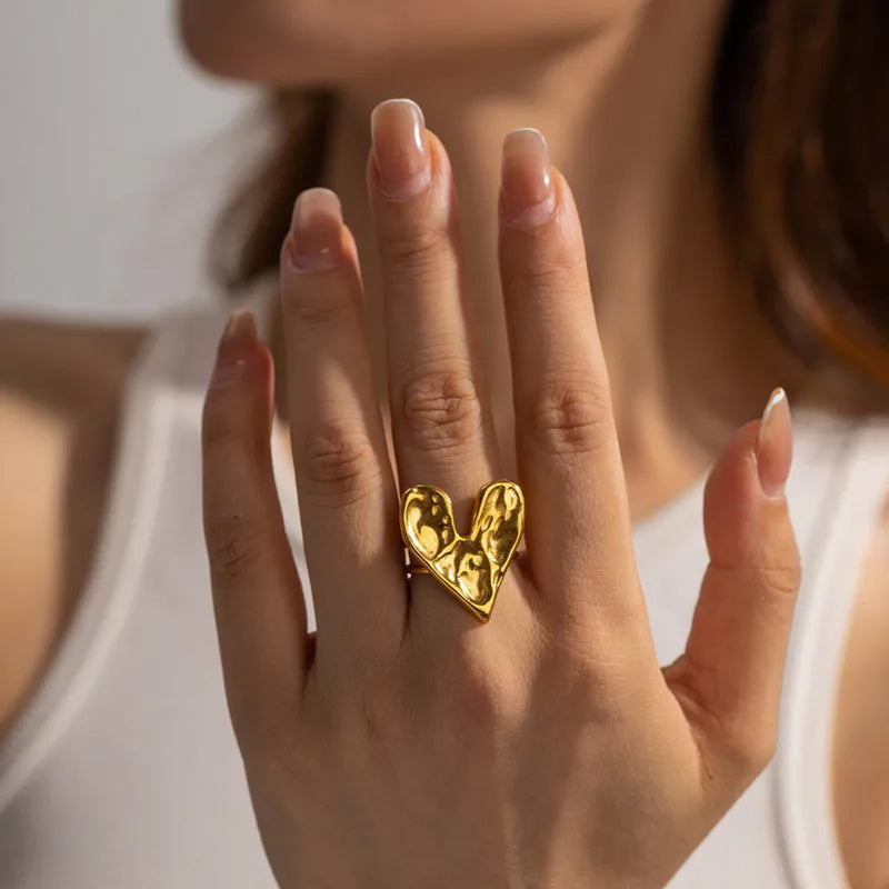 Hammered Love Ring