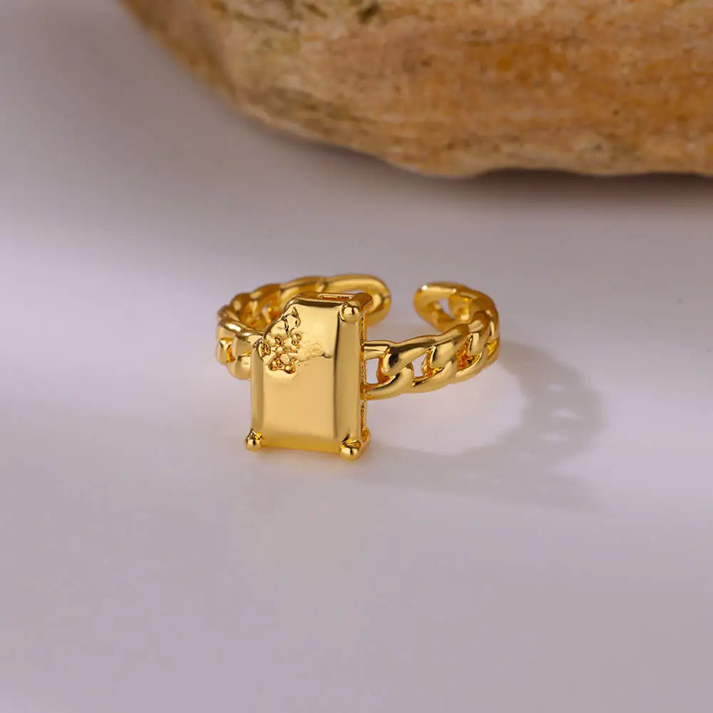 Zircon Square Ring