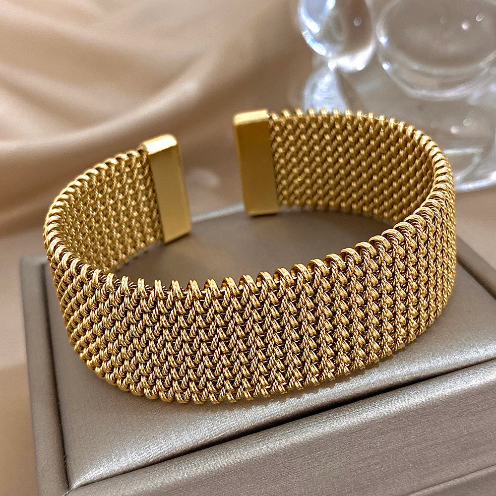 Mesh Cuff Bracelet