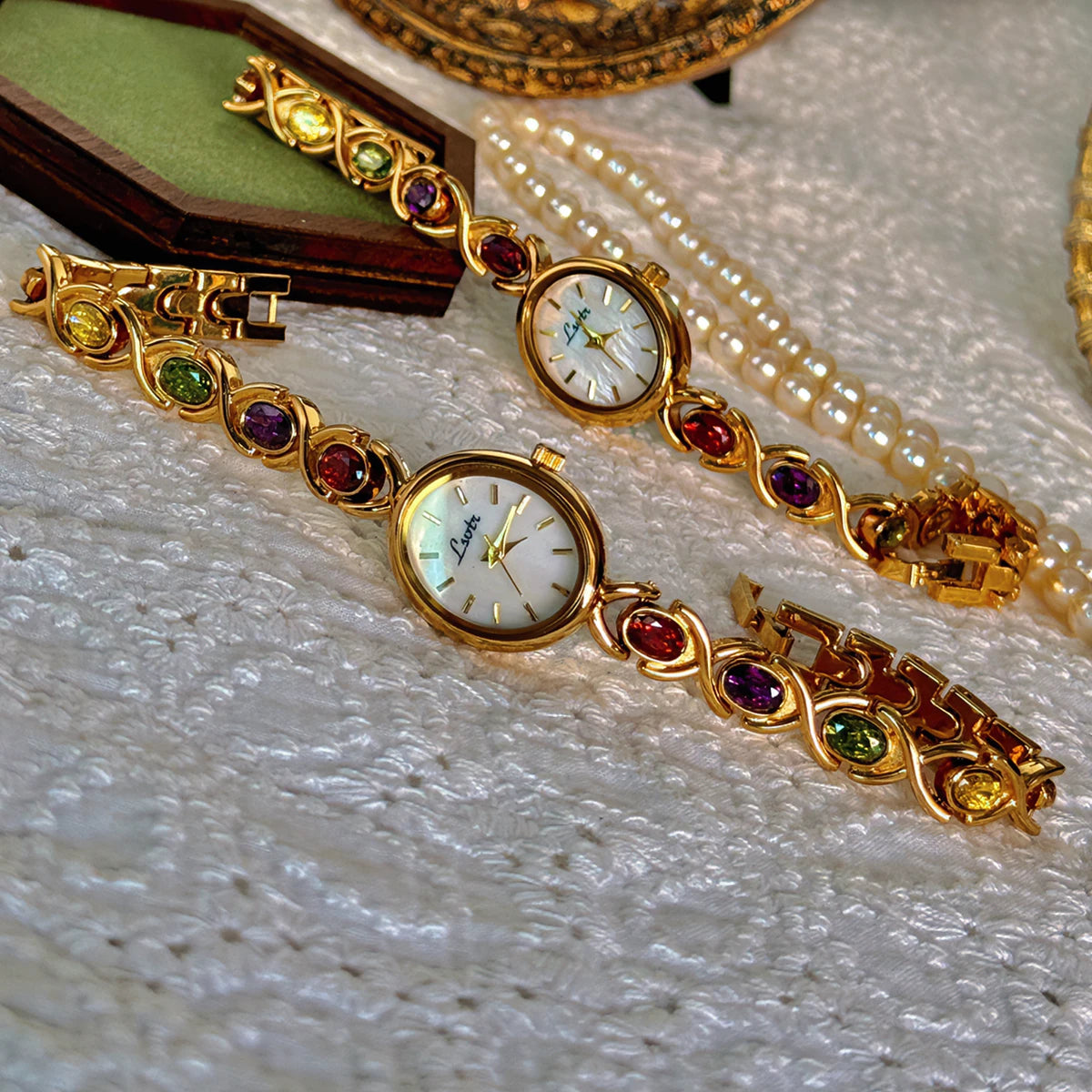 Multicolor Gemstone Watch