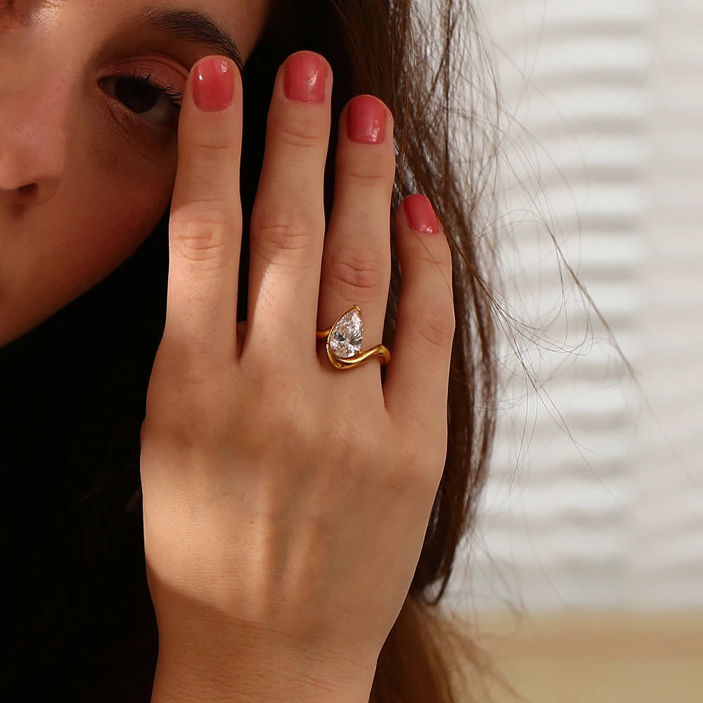 Distorted Water Droplet Ring