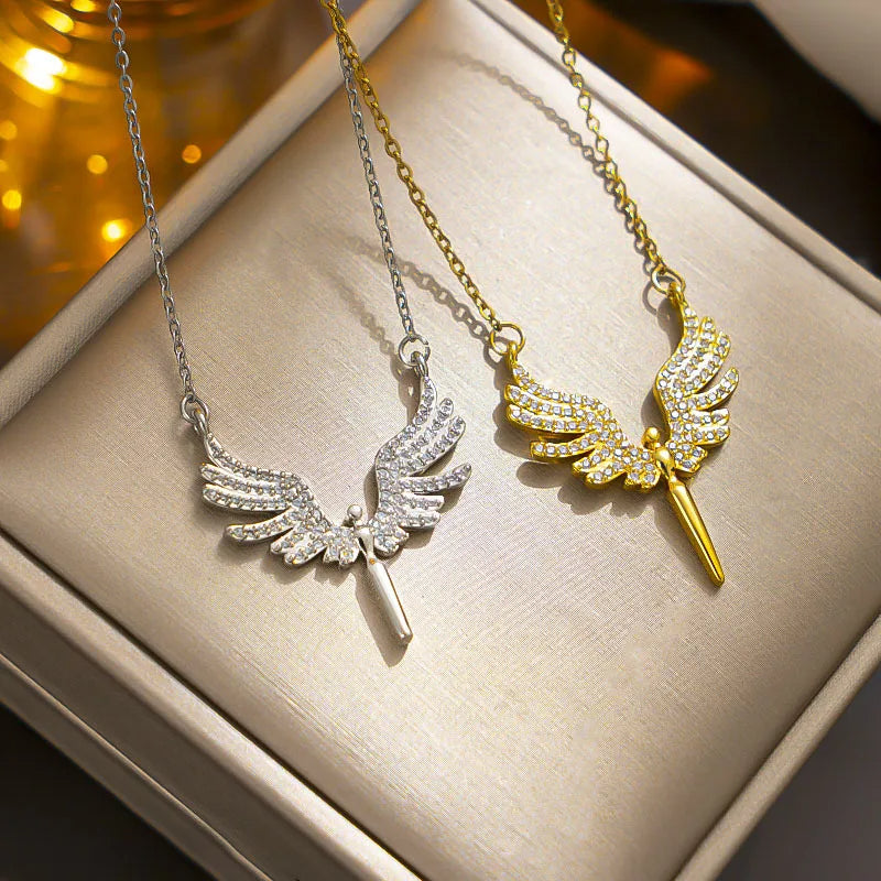 Flying Angel Wings Necklace