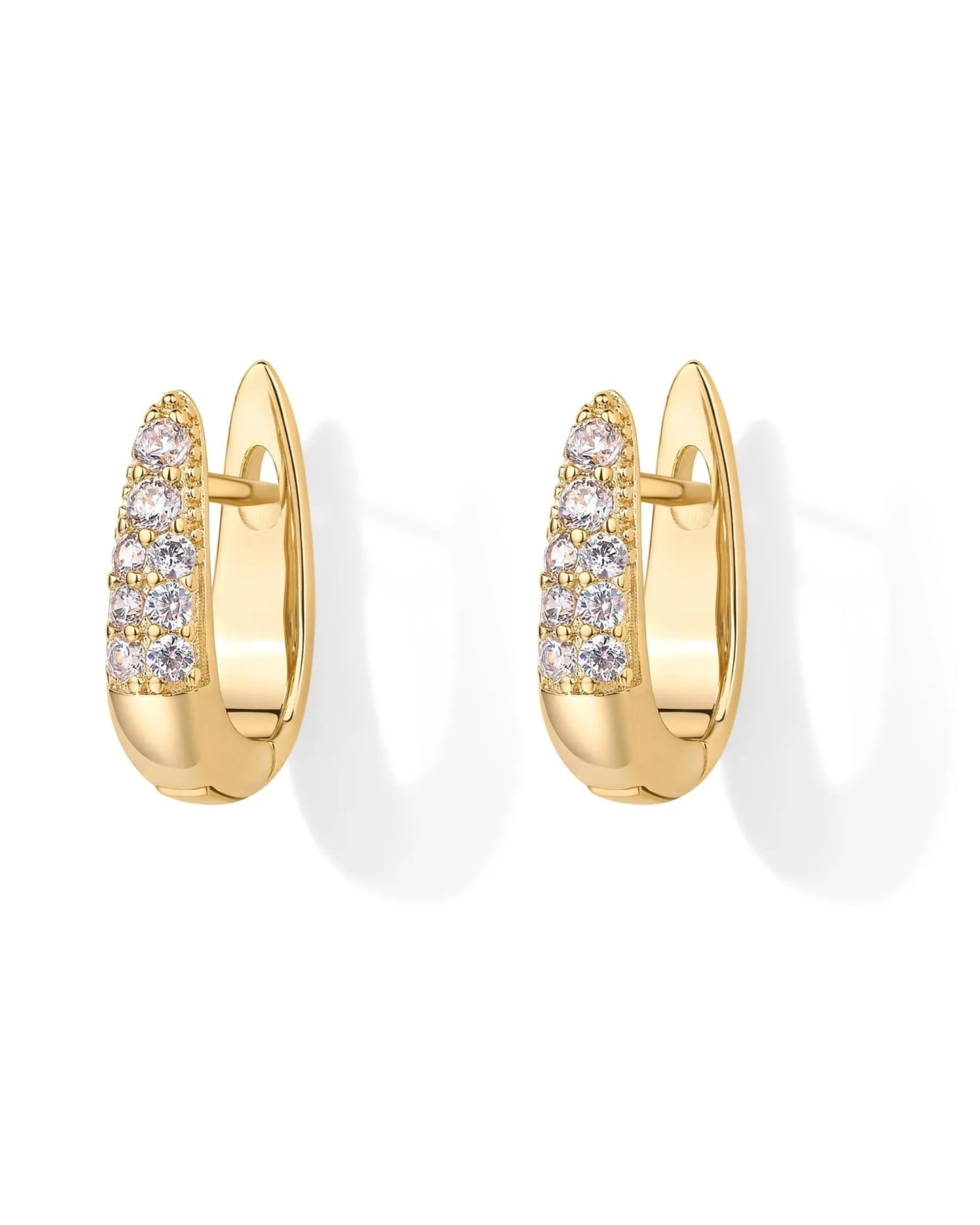 U-Shaped Hoop Earrings