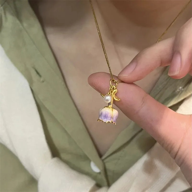 Rose Flower Necklace