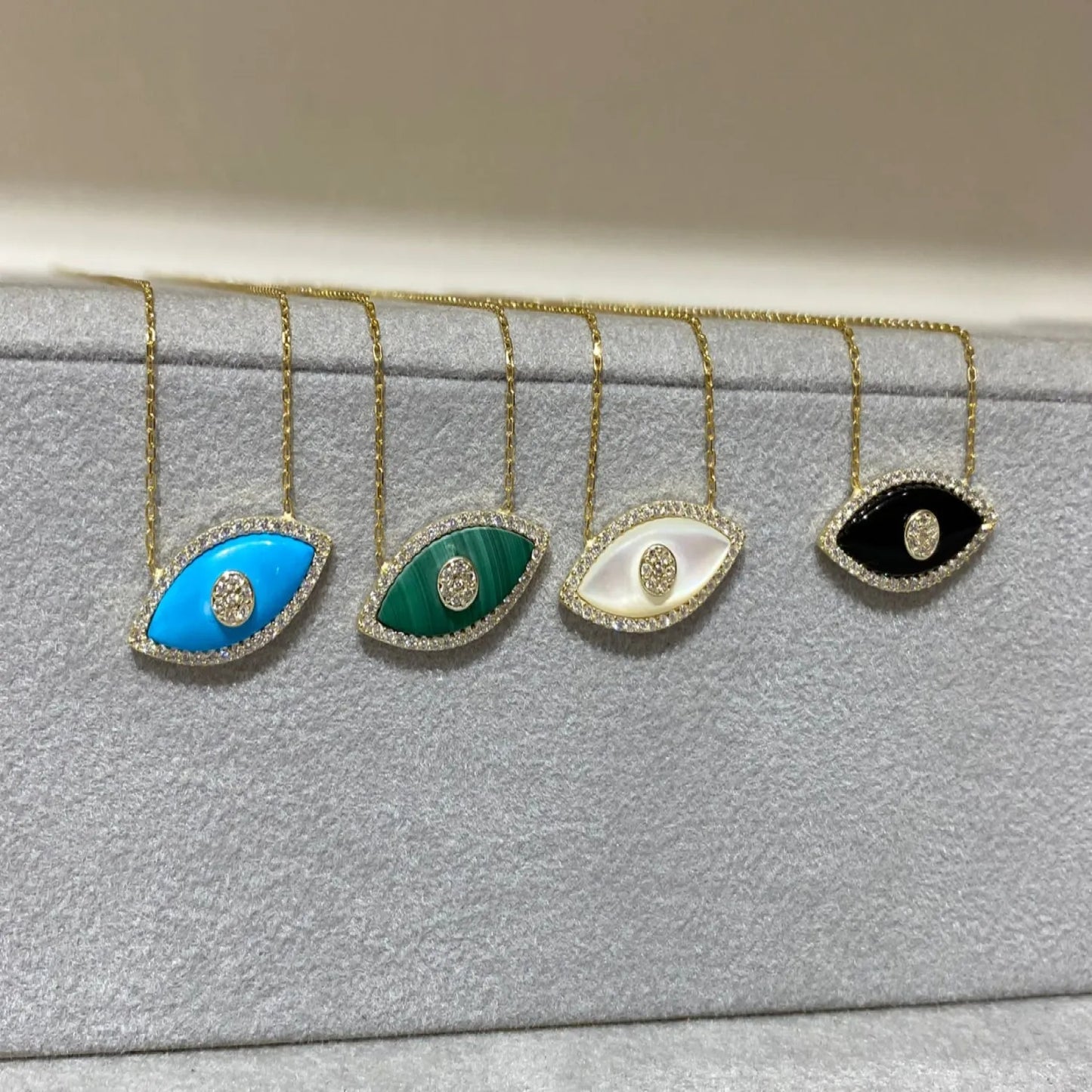 Opal Evil Eye Necklace