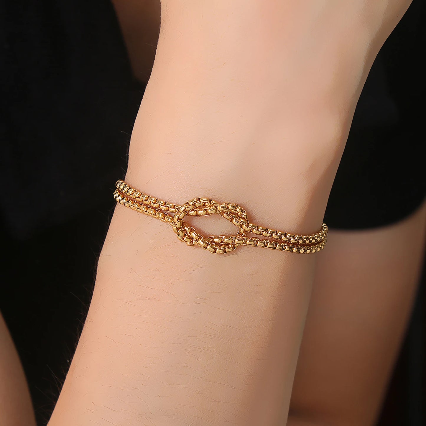 Double Layer Knot Bracelet