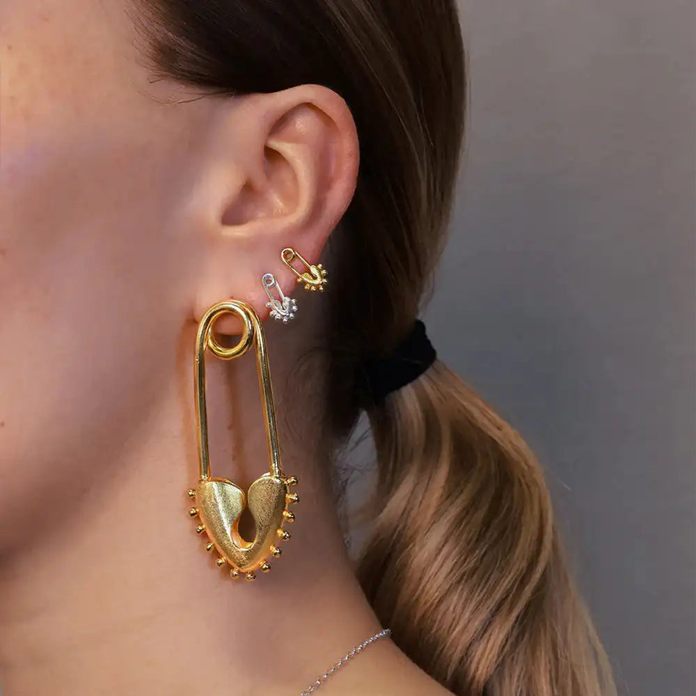 Paperclip Heart Earrings