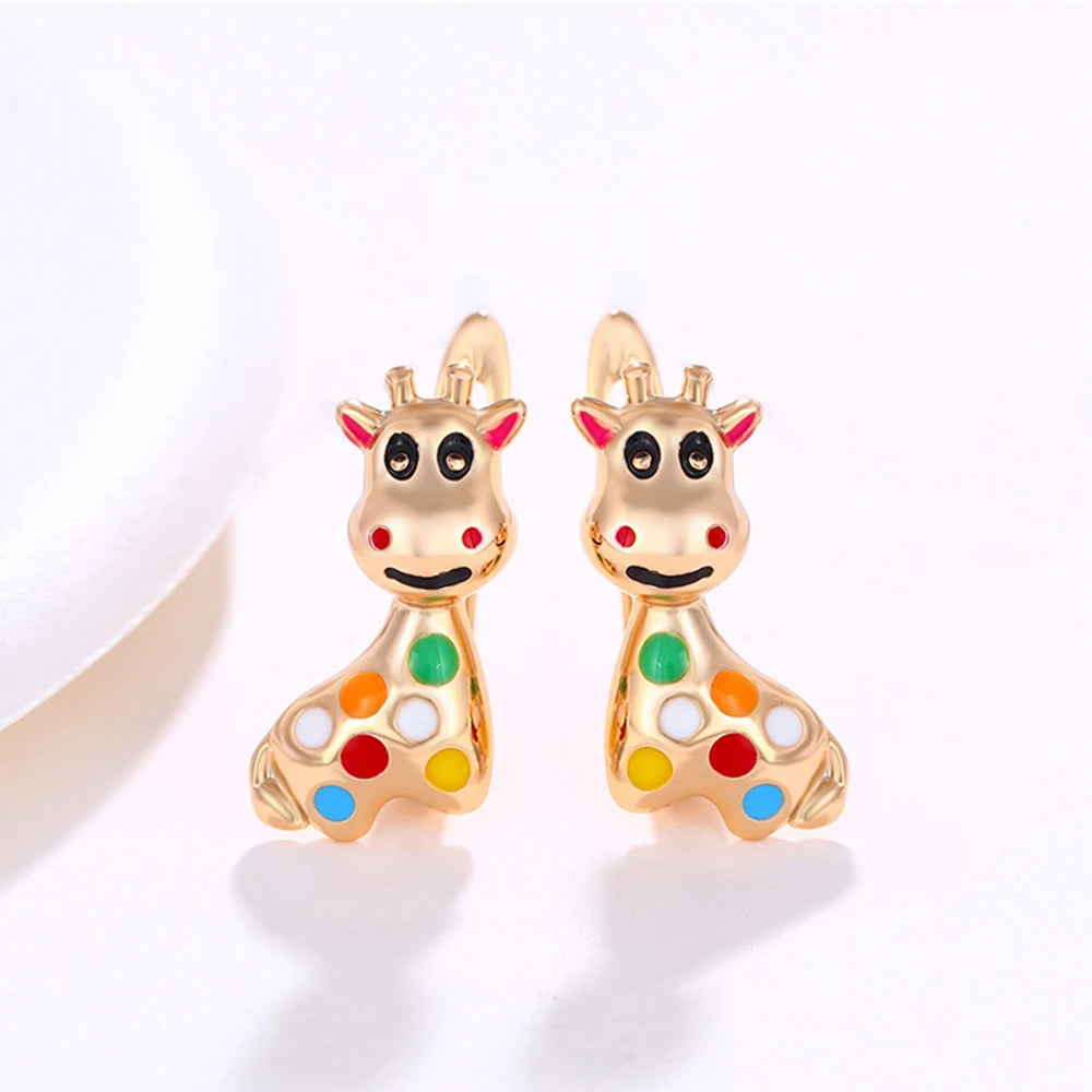 Colorful Giraffe Earrings