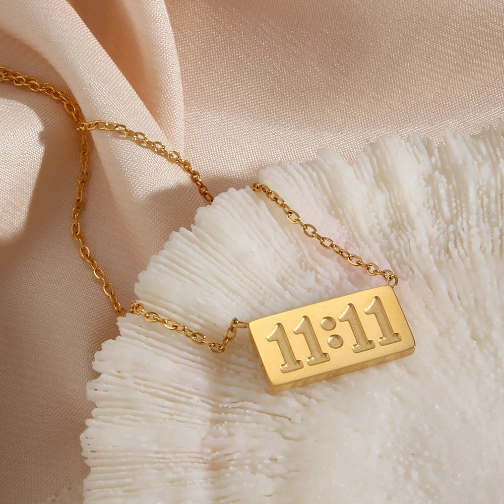 11:11 Rectangle Necklace