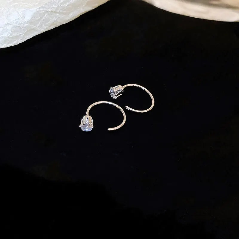 Round Hoop Earrings