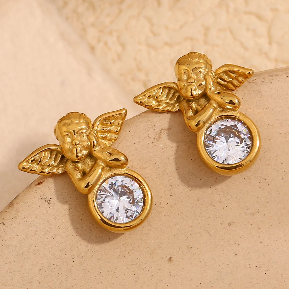 Angel Stud Earrings