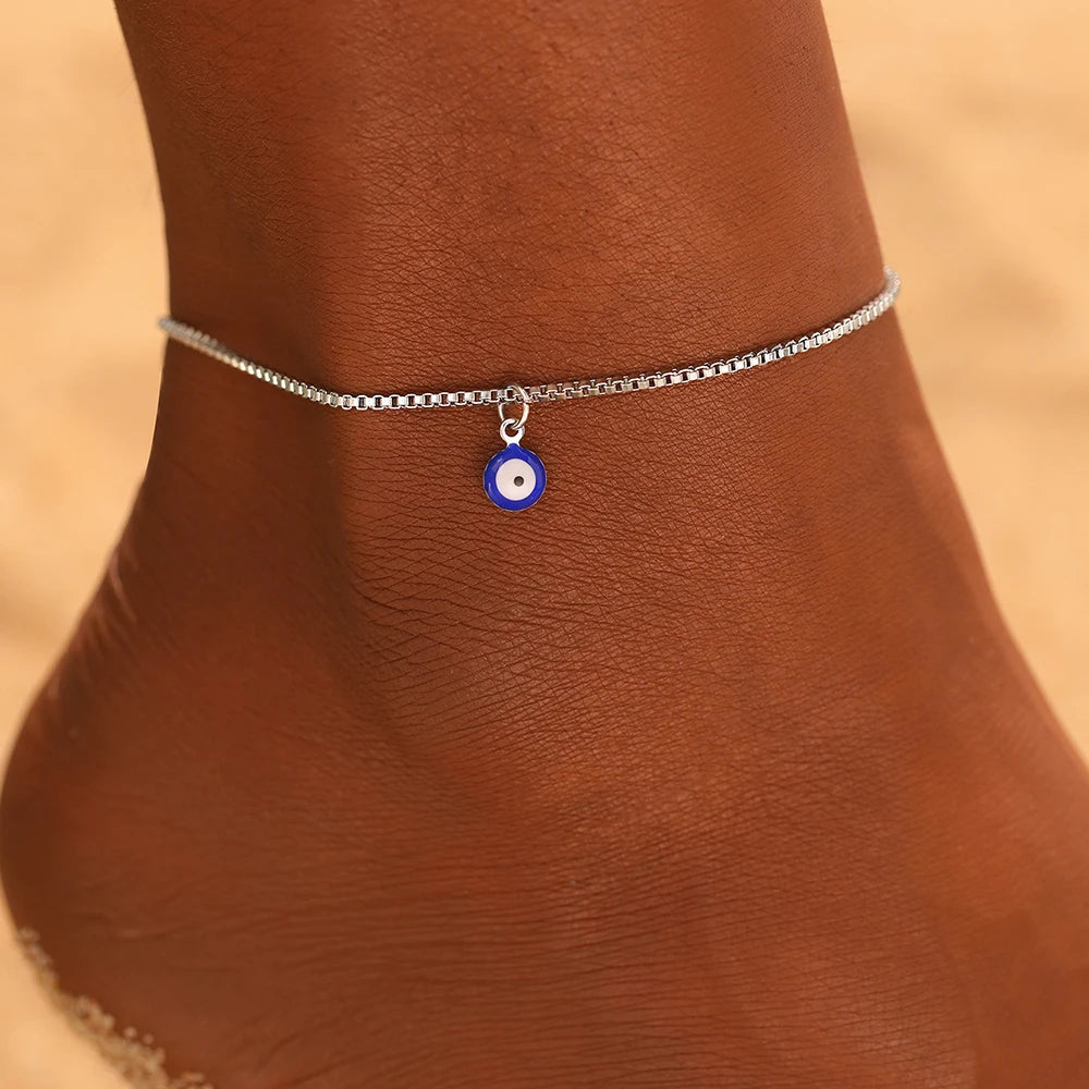 Blue Eye Ankle Bracelet