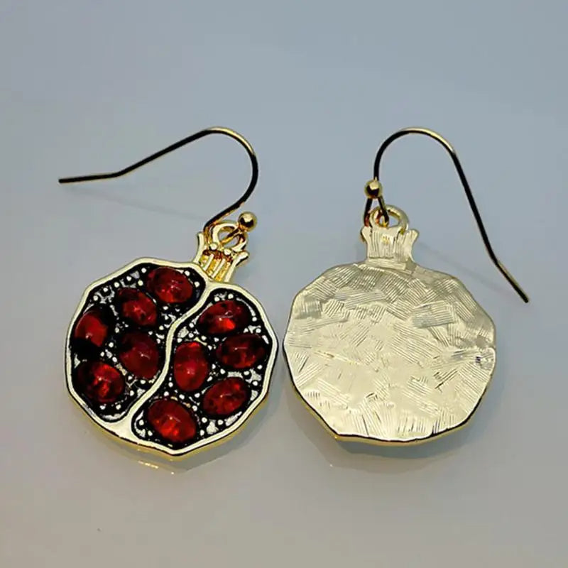 Pomegranate Drop Earrings