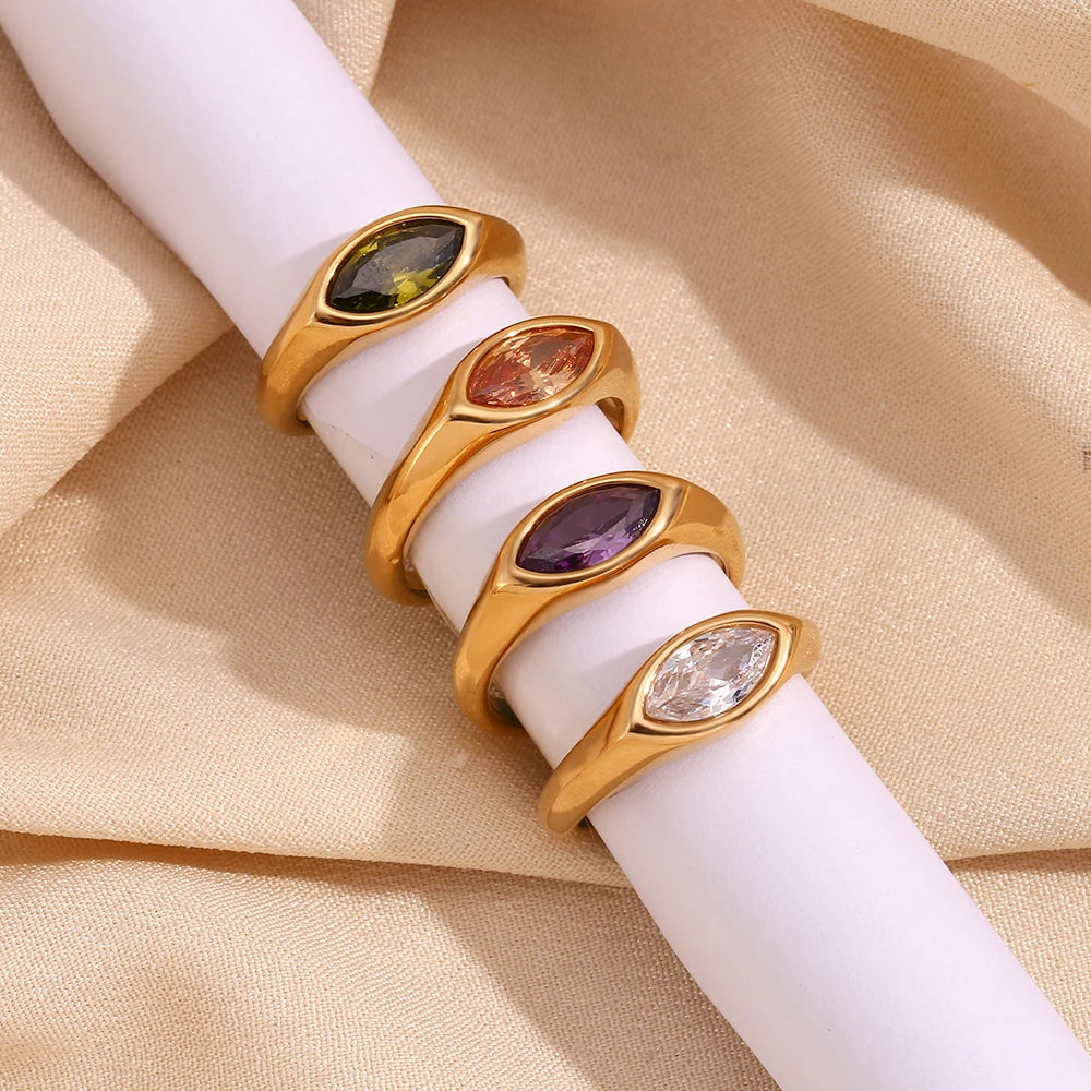 Horse Eye Signet Ring