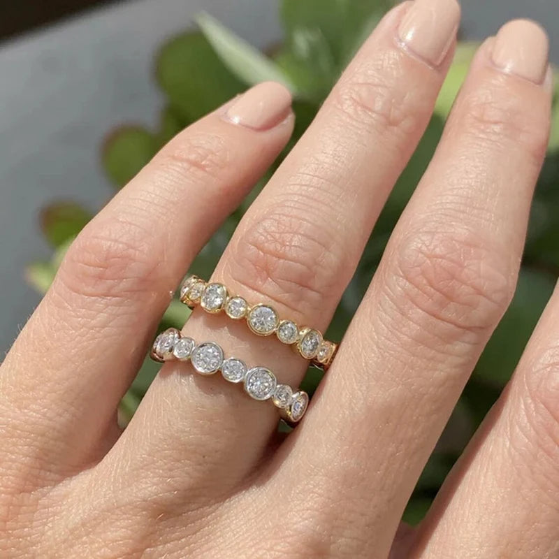 Round Cubic Zirconia Ring