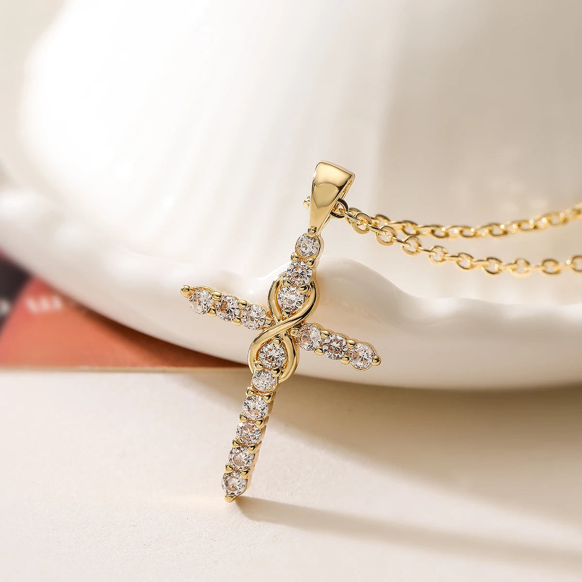 Infinity Cross Necklace