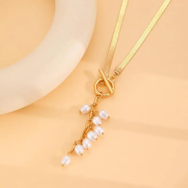 Tassel Pearl Necklace