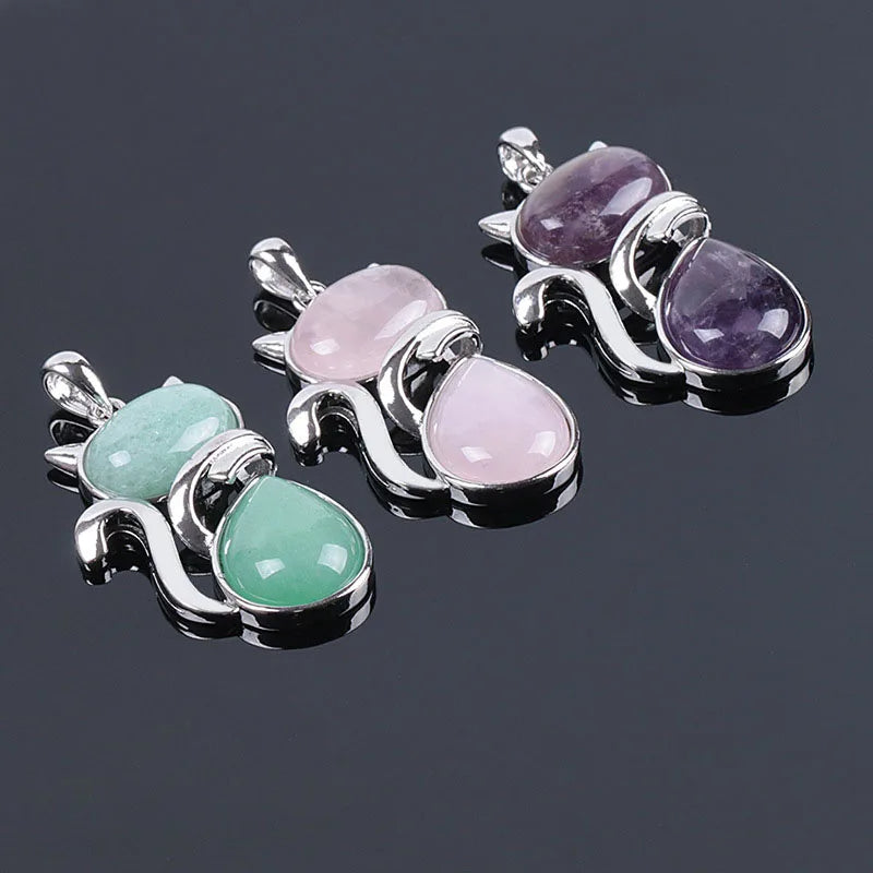 Stone Cat Necklace