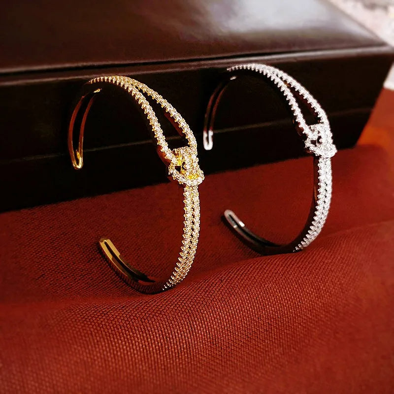 Splicing Knot Crystal Bracelet