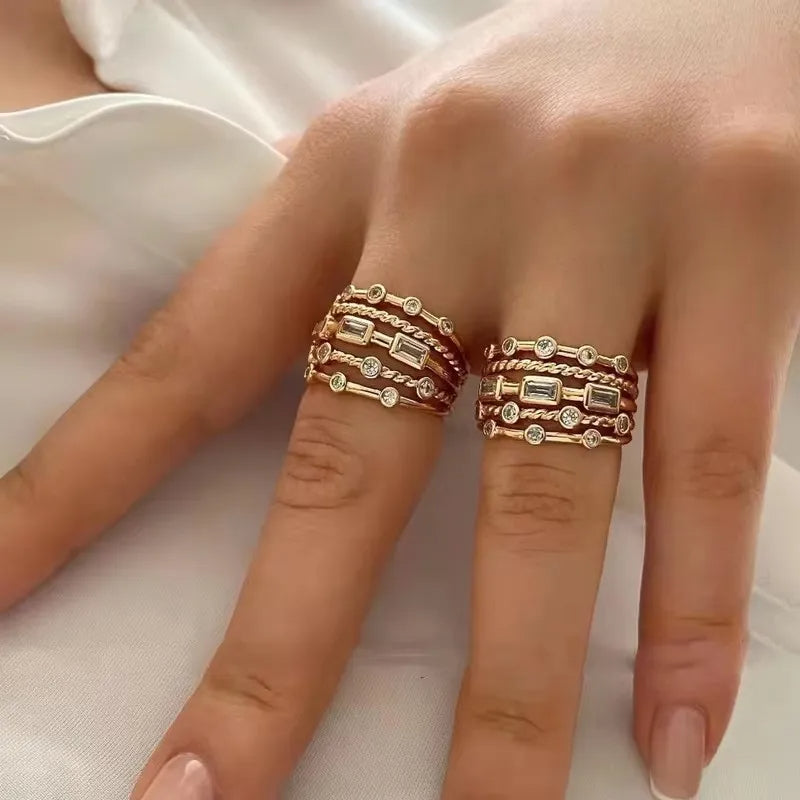Inlaid Stones Ring