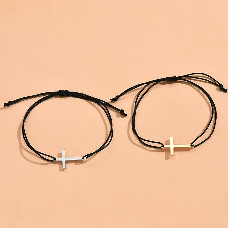 Cross Rope Couple Bracelet