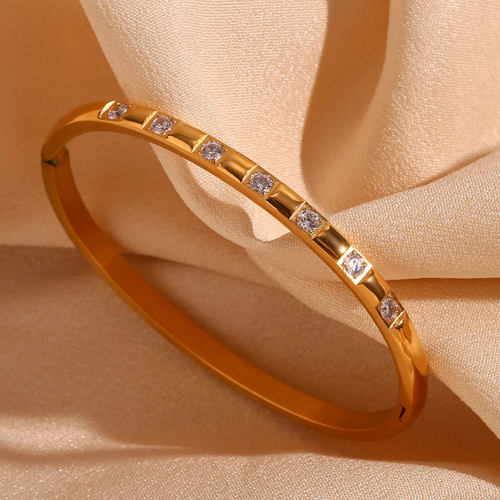 Gold Rhinestone Bracelet
