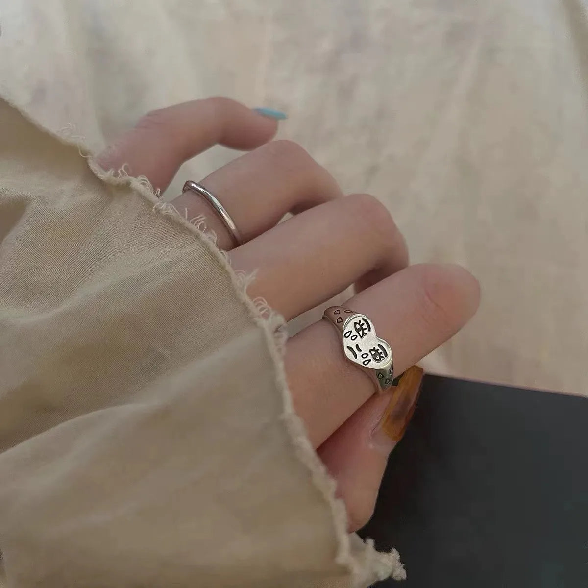 Crying Face Ring