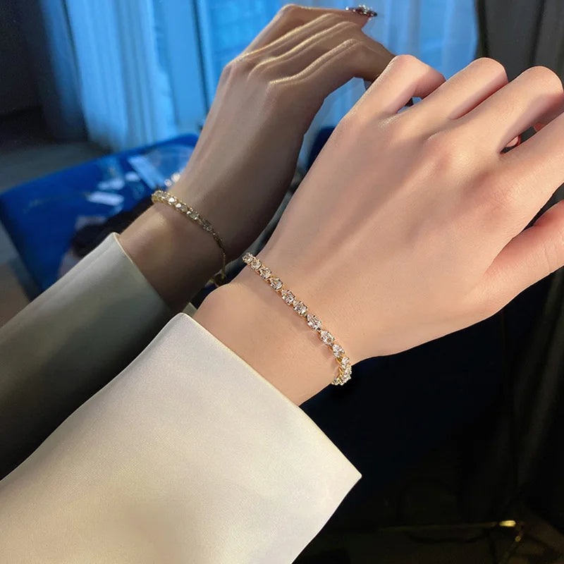 Square Rhinestone Bracelet