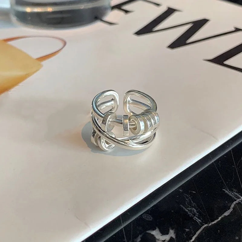 Sterling Silver Buckle Ring