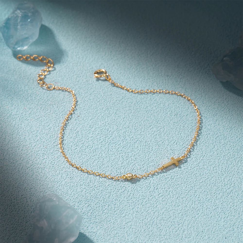 Dainty Cross Bracelet