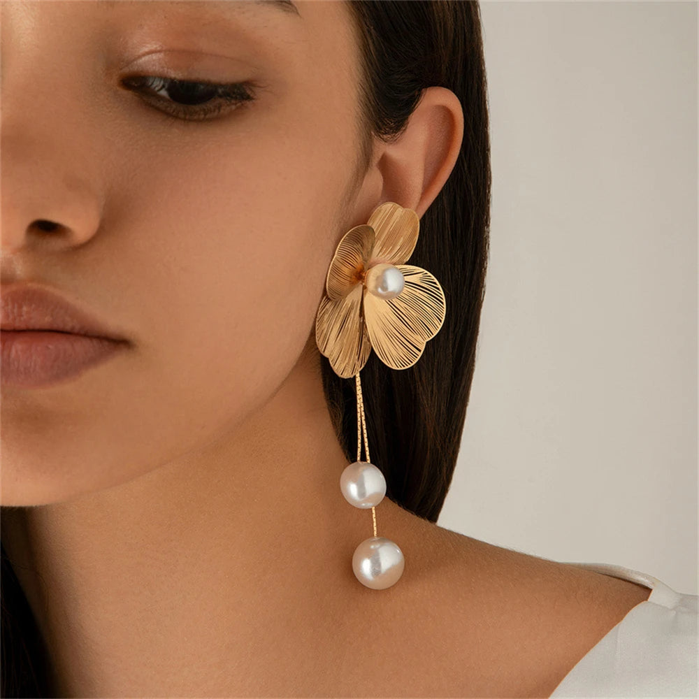 Large Flower Earrings