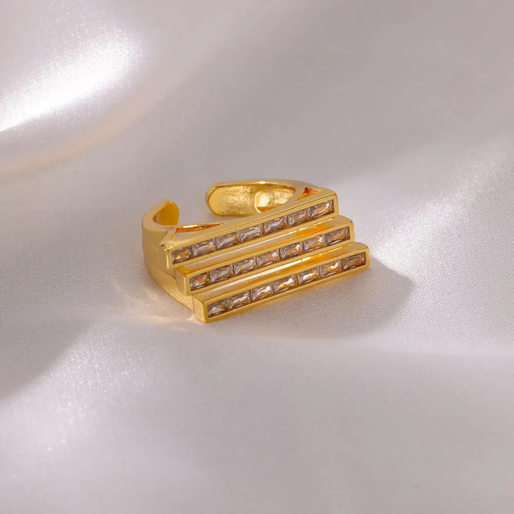 Multilayer Zircon Ring