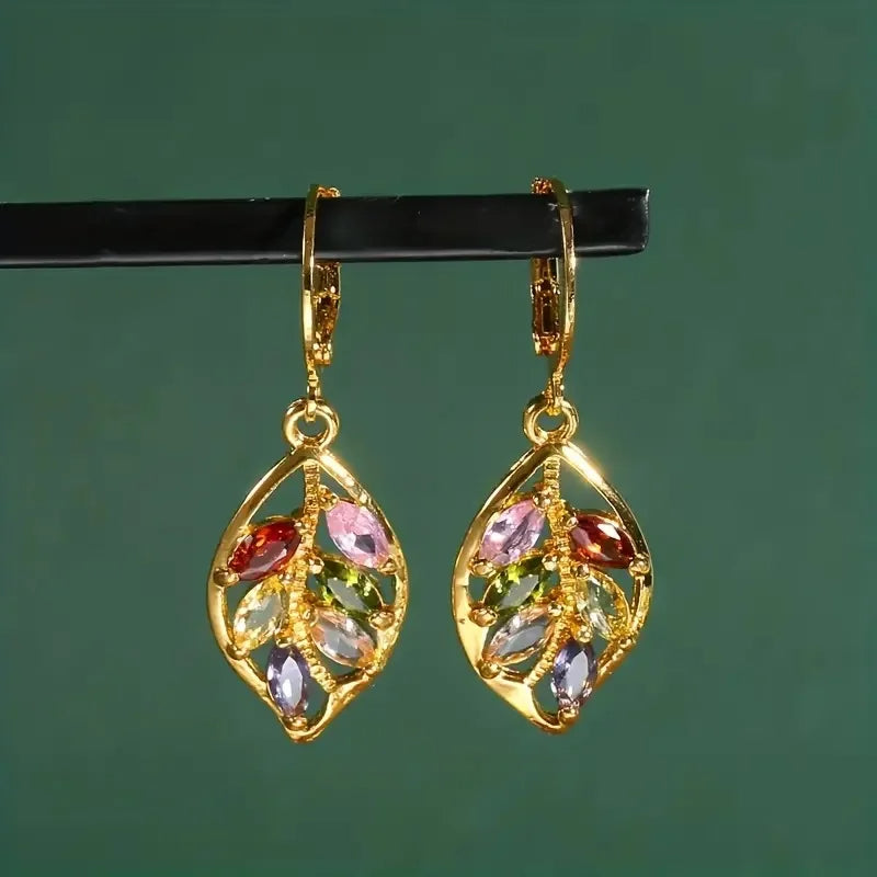 Colored Stone Earrings