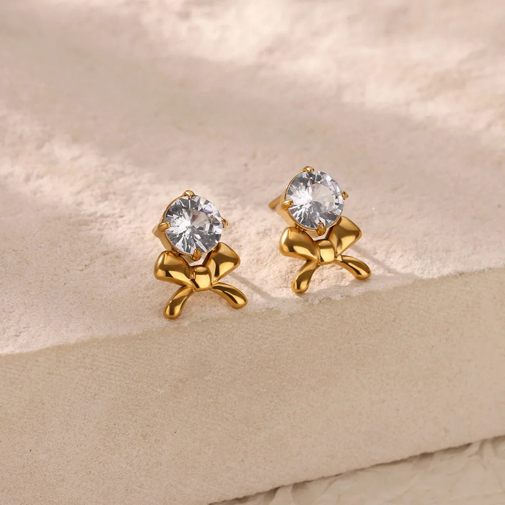 Bowknot Stud Earrings