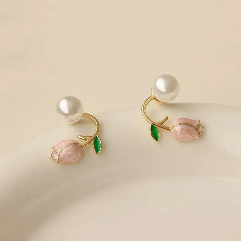 Pearl Flower Earrings