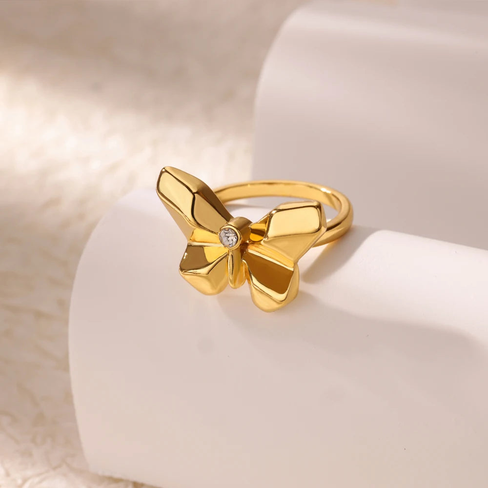 Geometric Butterfly Ring